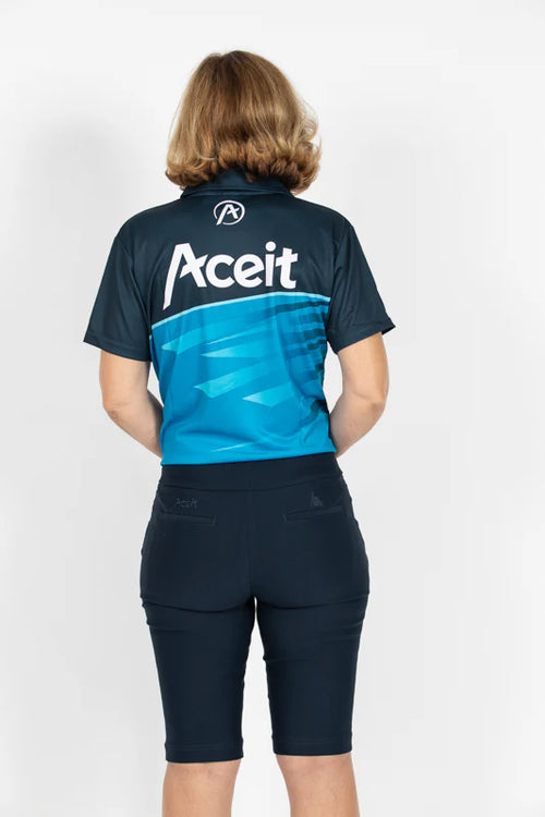 Aciet Stretch Navy Short Size 16