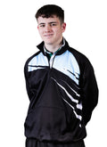 Henselite 1/4 Zipped Sweatshirt Black Powder Blue