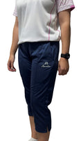Henselite Ladies High Waist Cropped Navy Trouser