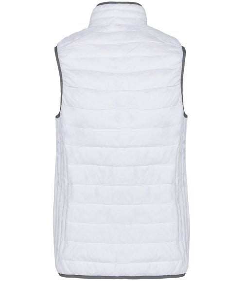 Bowlr Ladies Lightweight Padded Bowls Bodywarmer White