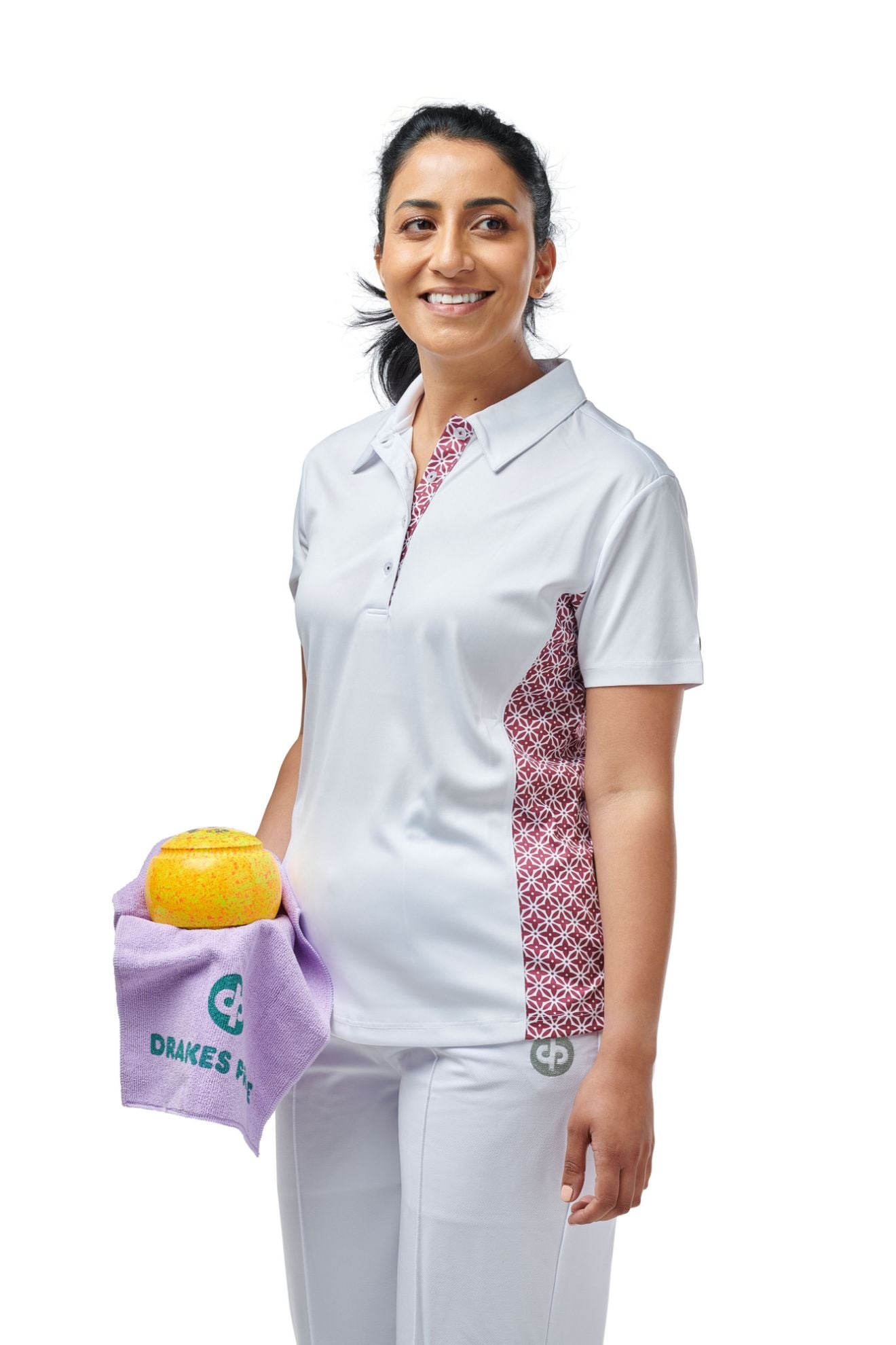Lily Ladies Bowls Shirt Maroon