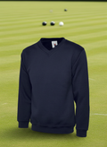 Bowlr Classic Bowls V-Neck Sweatshirt Navy
