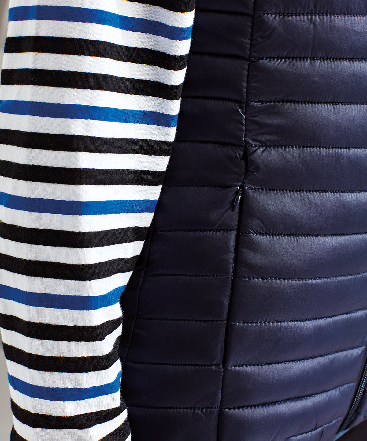 Ladies Navy Bowls Padded Gilet